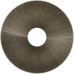 Controx - 2-1/2" Diam x 0.01" Blade Thickness x 5/8" Arbor Hole Diam, 160 Tooth Slitting and Slotting Saw - Arbor Connection, Right Hand, Uncoated, High Speed Steel, Concave Ground - Apex Tool & Supply