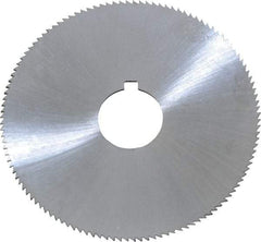 Controx - 2-1/2" Diam x 0.04" Blade Thickness x 5/8" Arbor Hole Diam, 120 Tooth Slitting and Slotting Saw - Arbor Connection, Right Hand, Uncoated, Cobalt, Concave Ground, Contains Keyway - Apex Tool & Supply