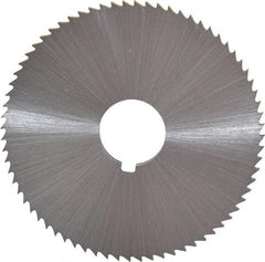 Controx - 2-1/2" Diam x 0.0938" Blade Thickness x 5/8" Arbor Hole Diam, 72 Tooth Slitting and Slotting Saw - Arbor Connection, Right Hand, Uncoated, Cobalt, Concave Ground, Contains Keyway - Apex Tool & Supply