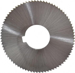 Controx - 3" Diam x 0.025" Blade Thickness x 1" Arbor Hole Diam, 128 Tooth Slitting & Slotting Saw - Arbor Connection, Right Hand, Uncoated, M2 High Speed Steel, Concave Ground - Apex Tool & Supply