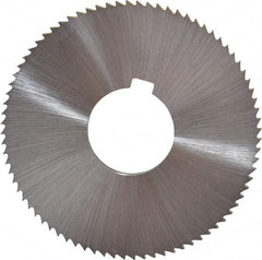 Controx - 3" Diam x 1/8" Blade Thickness x 1" Arbor Hole Diam, 80 Tooth Slitting and Slotting Saw - Arbor Connection, Right Hand, Uncoated, Cobalt, Concave Ground, Contains Keyway - Apex Tool & Supply