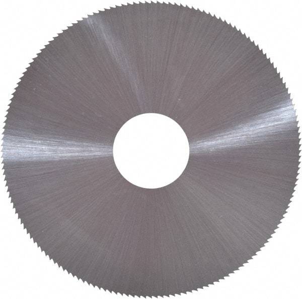 Controx - 4" Diam x 0.0938" Blade Thickness x 1" Arbor Hole Diam, 80 Tooth Slitting and Slotting Saw - Arbor Connection, Right Hand, Uncoated, Cobalt, Concave Ground, Contains Keyway - Apex Tool & Supply