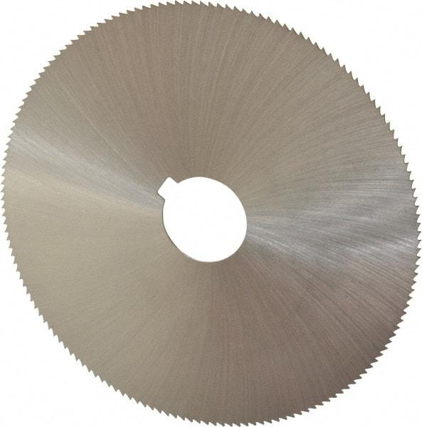 Controx - 5" Diam x 0.04" Blade Thickness x 1" Arbor Hole Diam, 160 Tooth Slitting and Slotting Saw - Arbor Connection, Right Hand, Uncoated, Cobalt, Concave Ground, Contains Keyway - Apex Tool & Supply