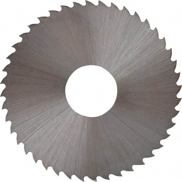 Controx - 1-3/4" Diam x 0.02" Blade Thickness x 1/2" Arbor Hole Diam, 44 Tooth Slitting and Slotting Saw - Arbor Connection, Right Hand, Uncoated, High Speed Steel, 15° Rake, Concave Ground - Apex Tool & Supply