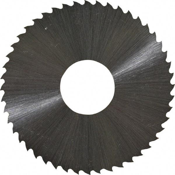 Controx - 2" Diam x 0.02" Blade Thickness x 5/8" Arbor Hole Diam, 48 Tooth Slitting and Slotting Saw - Arbor Connection, Right Hand, Uncoated, High Speed Steel, 15° Rake, Concave Ground - Apex Tool & Supply
