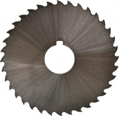 Controx - 2-1/2" Diam x 1/16" Blade Thickness x 5/8" Arbor Hole Diam, 36 Tooth Slitting and Slotting Saw - Arbor Connection, Right Hand, Uncoated, Cobalt, 15° Rake, Concave Ground, Contains Keyway - Apex Tool & Supply