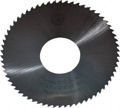 Controx - 3" Diam x 0.02" Blade Thickness x 1" Arbor Hole Diam, 64 Tooth Slitting and Slotting Saw - Arbor Connection, Right Hand, Uncoated, High Speed Steel, 15° Rake, Concave Ground - Apex Tool & Supply