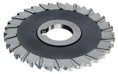 Controx - 4" Blade Diam x 1/4" Blade Thickness, 1" Hole, 36 Teeth, Cobalt Side Chip Saw - Staggered Tooth, Arbor Connection, Right Hand Cut, Uncoated, with Keyway - Apex Tool & Supply