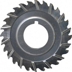 Controx - 2-1/2" Blade Diam x 3/16" Blade Thickness, 7/8" Hole, 28 Teeth, Cobalt Side Chip Saw - Staggered Tooth, Arbor Connection, Right Hand Cut, Uncoated, with Keyway - Apex Tool & Supply