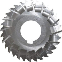 Controx - 3" Blade Diam x x 0.0781" Blade Thickness, 1" Hole, 32 Teeth, Cobalt Side Chip Saw - Staggered Tooth, Arbor Connection, Right Hand Cut, Uncoated, with Keyway - Apex Tool & Supply