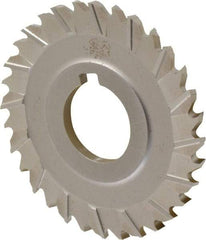 Controx - 3" Blade Diam x x 0.1563" Blade Thickness, 1" Hole, 32 Teeth, Cobalt Side Chip Saw - Staggered Tooth, Arbor Connection, Right Hand Cut, Uncoated, with Keyway - Apex Tool & Supply