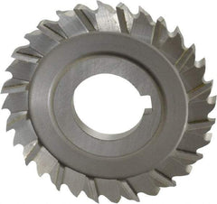 Controx - 3" Blade Diam x x 0.2188" Blade Thickness, 1" Hole, 32 Teeth, Cobalt Side Chip Saw - Staggered Tooth, Arbor Connection, Right Hand Cut, Uncoated, with Keyway - Apex Tool & Supply