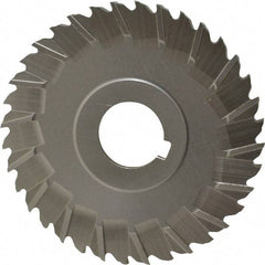 Controx - 4" Blade Diam x 1/8" Blade Thickness, 1" Hole, 36 Teeth, Cobalt Side Chip Saw - Staggered Tooth, Arbor Connection, Right Hand Cut, Uncoated, with Keyway - Apex Tool & Supply