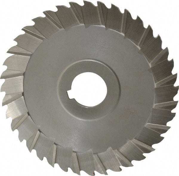 Controx - 5" Blade Diam x 1/8" Blade Thickness, 1" Hole, 40 Teeth, Cobalt Side Chip Saw - Staggered Tooth, Arbor Connection, Right Hand Cut, Uncoated, with Keyway - Apex Tool & Supply