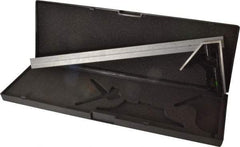 SPI - 2 Piece, 18" Combination Square Set - 1/16, 1/32, 1/64 & 1/8" (4R) Graduation, Hardened Steel Blade, Hardened Steel Square Head - Apex Tool & Supply