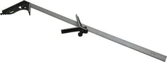 SPI - 3 Piece, 24" Combination Square Set - 1/100, 1/32, 1/50 & 1/64" (16R) Graduation, Hardened Steel Blade, Hardened Steel Center & Square Head - Apex Tool & Supply