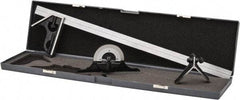 SPI - 4 Piece, 24" Combination Square Set - 1/16, 1/32, 1/64 & 1/8" (4R) Graduation, Hardened Steel Blade, Hardened Steel Center, Protractor & Square Head - Apex Tool & Supply