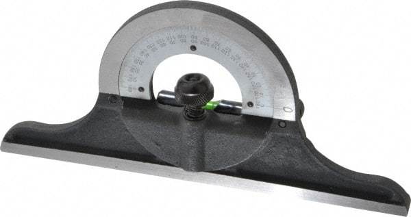 SPI - 12 to 24 Inch Long Blade, Combination Square Protractor Head - Cast Iron - Apex Tool & Supply