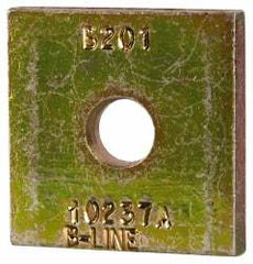 Cooper B-Line - 3/8" Rod, Zinc Dichromate Steel Square Strut Washer - 3/8" Bolt, Used with Cooper B Line Metal Framing Channels - Apex Tool & Supply