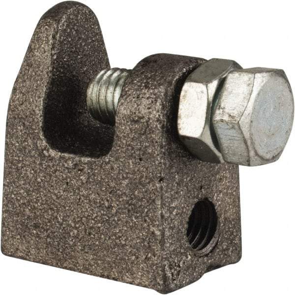 Cooper B-Line - 3/4" Max Flange Thickness, 1/2" Rod Top Beam Clamp - 700 Lb Capacity, Malleable Iron - Apex Tool & Supply