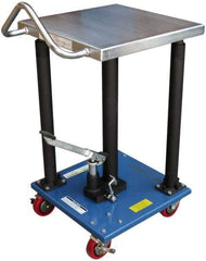 Vestil - 500 Lb Capacity Manual Hydraulic Post Lift Table - 31" Lift Height, 18" Platform Length x 18" Platform Width - Apex Tool & Supply