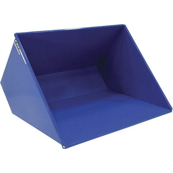 Vestil - 2,000 Lb Load Capacity, 3 Cu Yd, Steel Self-Dumping Hopper - 81-7/16" Wide x 66-13/16" Long x 50-5/8" High, Powder Coat Blue - Apex Tool & Supply