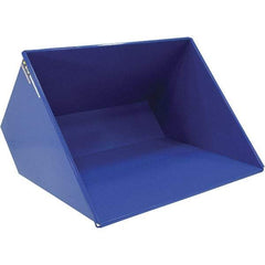 Vestil - 2,000 Lb Load Capacity, 3 Cu Yd, Steel Self-Dumping Hopper - 81-7/16" Wide x 66-13/16" Long x 50-5/8" High, Powder Coat Blue - Apex Tool & Supply