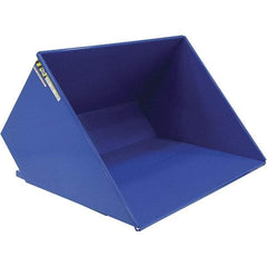 Vestil - 4,000 Lb Load Capacity, 3 Cu Yd, Steel Self-Dumping Hopper - 81-7/16" Wide x 66-13/16" Long x 50-5/8" High, Powder Coat Blue - Apex Tool & Supply