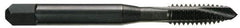 OSG - 1/4-28 UNF, 3 Flute, Oxide Finish, Vanadium High Speed Steel Spiral Point Tap - Plug Chamfer, Right Hand Thread, 2-1/2" OAL, 1" Thread Length, 0.255" Shank Diam, Series 280 - Exact Industrial Supply