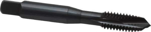 OSG - 3/8-16 UNC, 3 Flute, Oxide Finish, Vanadium High Speed Steel Spiral Point Tap - Plug Chamfer, Right Hand Thread, 2-15/16" OAL, 1-1/4" Thread Length, 0.381" Shank Diam, 3B Class of Fit, Series 280 - Exact Industrial Supply