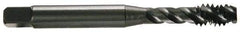 OSG - 7/16-20 UNF 3 Flute Modified Bottoming Spiral Flute Tap - Vanadium High Speed Steel, TiCN Finish, 3-5/32" OAL, Right Hand Flute, Right Hand Thread, H3, Series 290 - Apex Tool & Supply