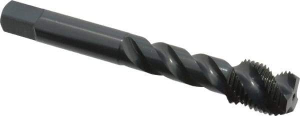 OSG - 1/2-20 UNF 3 Flute Modified Bottoming Spiral Flute Tap - Vanadium High Speed Steel, Oxide Finish, 3-3/8" OAL, Right Hand Flute, Right Hand Thread, H2, Series 290 - Apex Tool & Supply