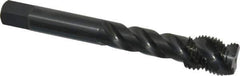 OSG - 1/2-20 UNF 3 Flute 3B Modified Bottoming Spiral Flute Tap - Vanadium High Speed Steel, Oxide Finish, 3-3/8" OAL, Right Hand Flute, Right Hand Thread, H3, Series 290 - Apex Tool & Supply
