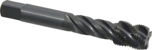 OSG - 5/8-18 UNF 4 Flute 3B Modified Bottoming Spiral Flute Tap - Vanadium High Speed Steel, Oxide Finish, 3-13/16" OAL, Right Hand Flute, Right Hand Thread, H3, Series 290 - Apex Tool & Supply