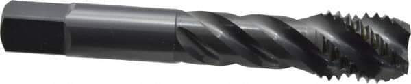 OSG - 3/4-10 UNC 4 Flute Modified Bottoming Spiral Flute Tap - Vanadium High Speed Steel, Oxide Finish, 4-1/4" OAL, Right Hand Flute, Right Hand Thread, H3, Series 290 - Apex Tool & Supply