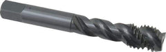 OSG - M14x2.00 Metric Coarse 3 Flute 6H Modified Bottoming Spiral Flute Tap - Vanadium High Speed Steel, Oxide Finish, 3-19/32" OAL, Right Hand Flute, Right Hand Thread, D7, Series 299 - Apex Tool & Supply