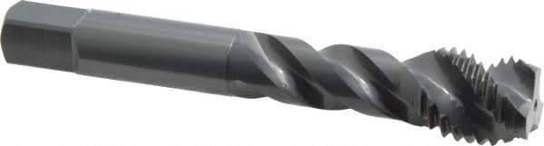 OSG - M16x2.00 Metric Coarse 3 Flute 6H Modified Bottoming Spiral Flute Tap - Vanadium High Speed Steel, Oxide Finish, 3-13/16" OAL, Right Hand Flute, Right Hand Thread, D7, Series 299 - Apex Tool & Supply