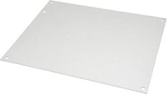 Cooper B-Line - 8-1/4" OAW x 10-1/4" OAH Powder Coat Finish Electrical Enclosure Nonperforated Panel - 12" x 10" Box, 14 Gauge Steel, Use with 12104-1/12106 RHC/12106-1 - Apex Tool & Supply