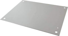 Cooper B-Line - 13" OAW x 17" OAH Powder Coat Finish Electrical Enclosure Nonperforated Panel - 20" x 16" Box, 12 Gauge Steel, Use with 20166RHC - Apex Tool & Supply