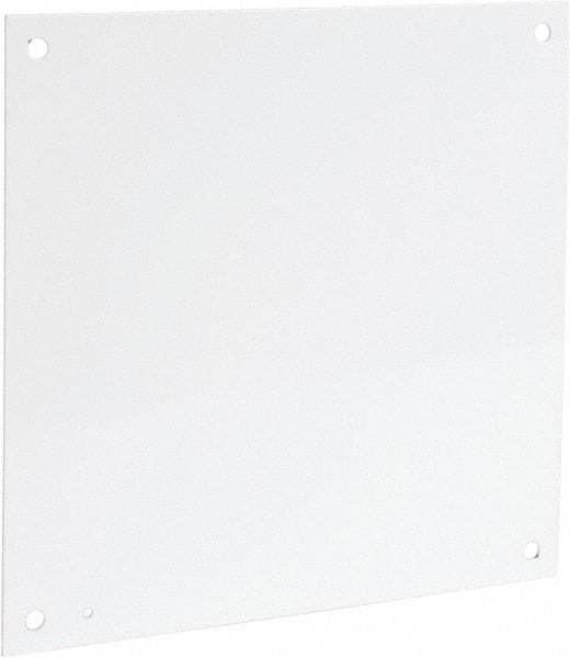 Cooper B-Line - 17" OAW x 17" OAH Powder Coat Finish Electrical Enclosure Nonperforated Panel - 20" x 20" Box, 12 Gauge Steel, Use with 20208RHC - Apex Tool & Supply