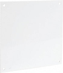Cooper B-Line - 17" OAW x 17" OAH Powder Coat Finish Electrical Enclosure Nonperforated Panel - 20" x 20" Box, 12 Gauge Steel, Use with 20208RHC - Apex Tool & Supply
