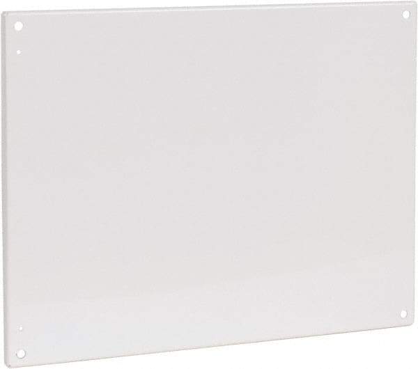 Cooper B-Line - 20-7/8" OAW x 26-7/8" OAH Powder Coat Finish Electrical Enclosure Flanged Panel - 30" x 24" Box, 12 Gauge Steel, Use with 30248RHC - Apex Tool & Supply
