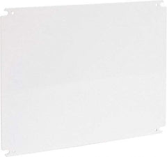 Cooper B-Line - 14" OAW x 18" OAH Powder Coat Finish Electrical Enclosure Nonperforated Panel - 20" x 16" Box, 12 Gauge Steel, Use with 162010-SD/16206-SD/16208-SD/201610-SD/201610-SDW/20166-FM/20166-SD/20166-SDW/20168-SD/20168-SDW - Apex Tool & Supply