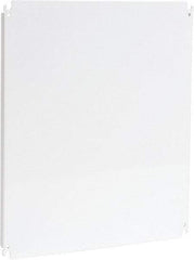 Cooper B-Line - 18" OAW x 22" OAH Powder Coat Finish Electrical Enclosure Nonperforated Panel - 24" x 20" Box, 12 Gauge Steel, Use with 202410-SD/20248-SD/242010-SD/242010-SDW/242012-SD/242012-SDW/24206-SD/24206-SDW/24208-FM/24208-SD/24208-SDW - Apex Tool & Supply