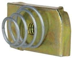 Cooper B-Line - 1/4-20" Rod, Zinc Dichromate Steel Spring Strut Nut - 450 Lb Capacity, 1/4-20" Bolt - Apex Tool & Supply