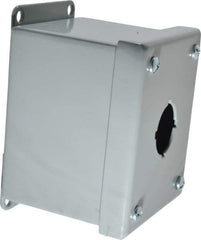 Cooper B-Line - 1 Hole, 1.203 Inch Hole Diameter, Steel Pushbutton Switch Enclosure - 4 Inch High x 3-1/4 Inch Wide x 3 Inch Deep, 12, 13 NEMA Rated - Apex Tool & Supply