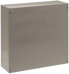 Cooper B-Line - Steel Junction Box Enclosure Screw Flat Cover - NEMA 1, 30" Wide x 30" High x 8" Deep - Apex Tool & Supply