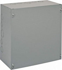 Cooper B-Line - Steel Junction Box Enclosure Screw Flat Cover - NEMA 1, 12" Wide x 12" High x 6" Deep - Apex Tool & Supply