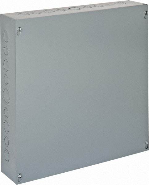 Cooper B-Line - Steel Junction Box Enclosure Screw Flat Cover - NEMA 1, 18" Wide x 18" High x 4" Deep - Apex Tool & Supply