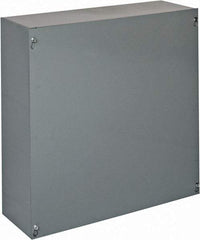Cooper B-Line - Steel Junction Box Enclosure Screw Flat Cover - NEMA 1, 18" Wide x 18" High x 6" Deep - Apex Tool & Supply
